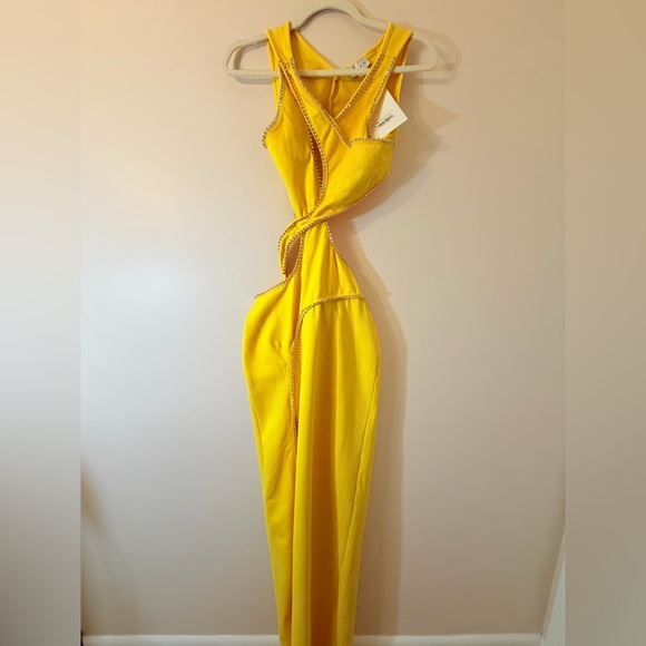 NWY YAURA Zuwa Dress in Yellow, UK 8/ US S - Picture 9 of 10